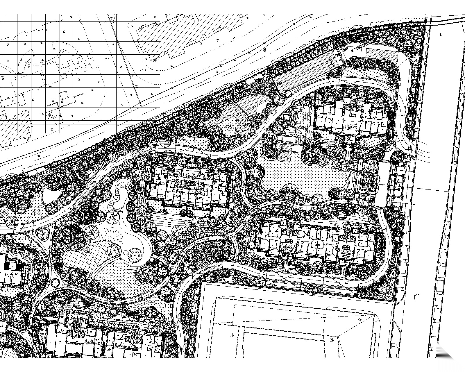 [上海]居住区金茂府植物CAD施工图+实景图施工图下载【ID:160910192】
