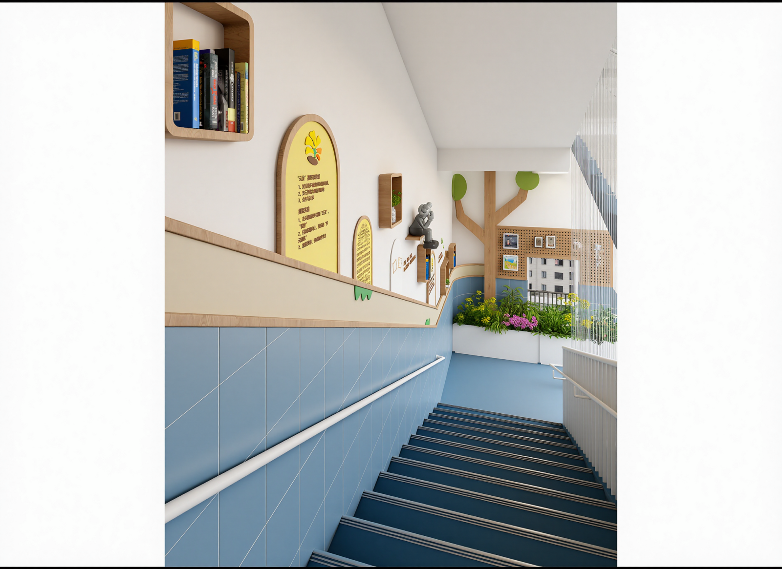 现代楼梯间3D模型下载【ID:1215119073】