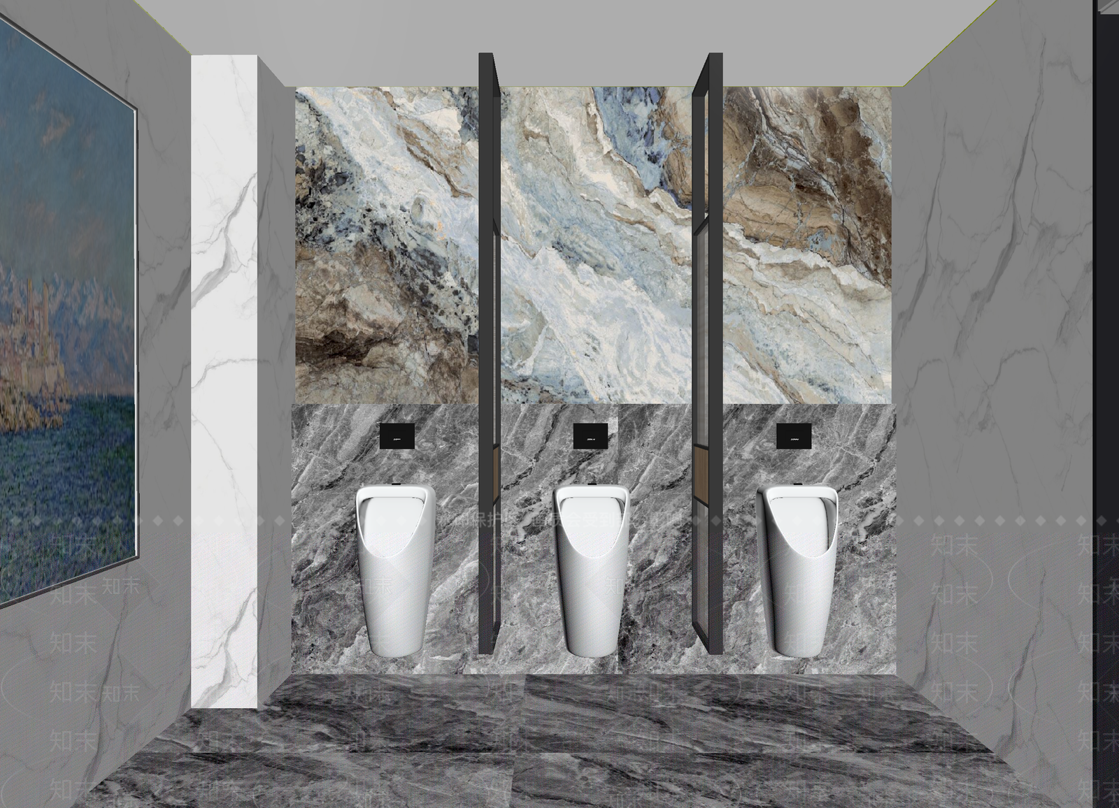 现代酒店卫生间3D模型下载【ID:1215039576】