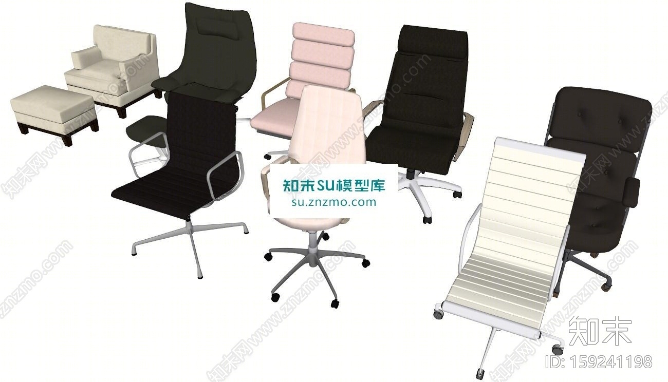 椅SU模型下载【ID:159241198】
