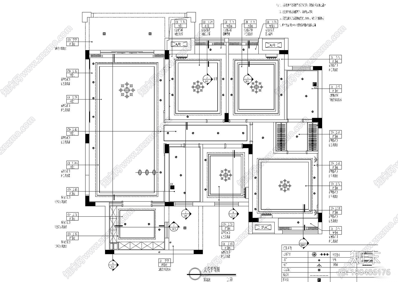 [广西]阳朔彰泰十里春风T4样板间施工图cad施工图下载【ID:180486176】