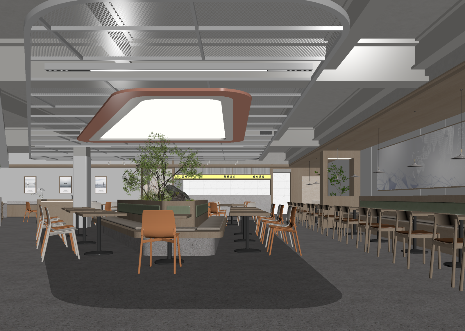 现代咖啡厅3D模型下载【ID:1215128084】