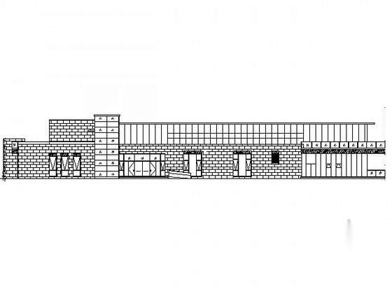 [济南]澄波湖某二层展示中心建筑施工图施工图下载【ID:165932118】