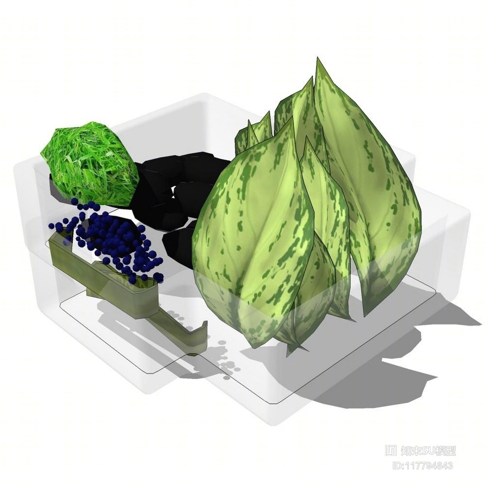 精品免费盆栽SU模型下载【ID:117794843】