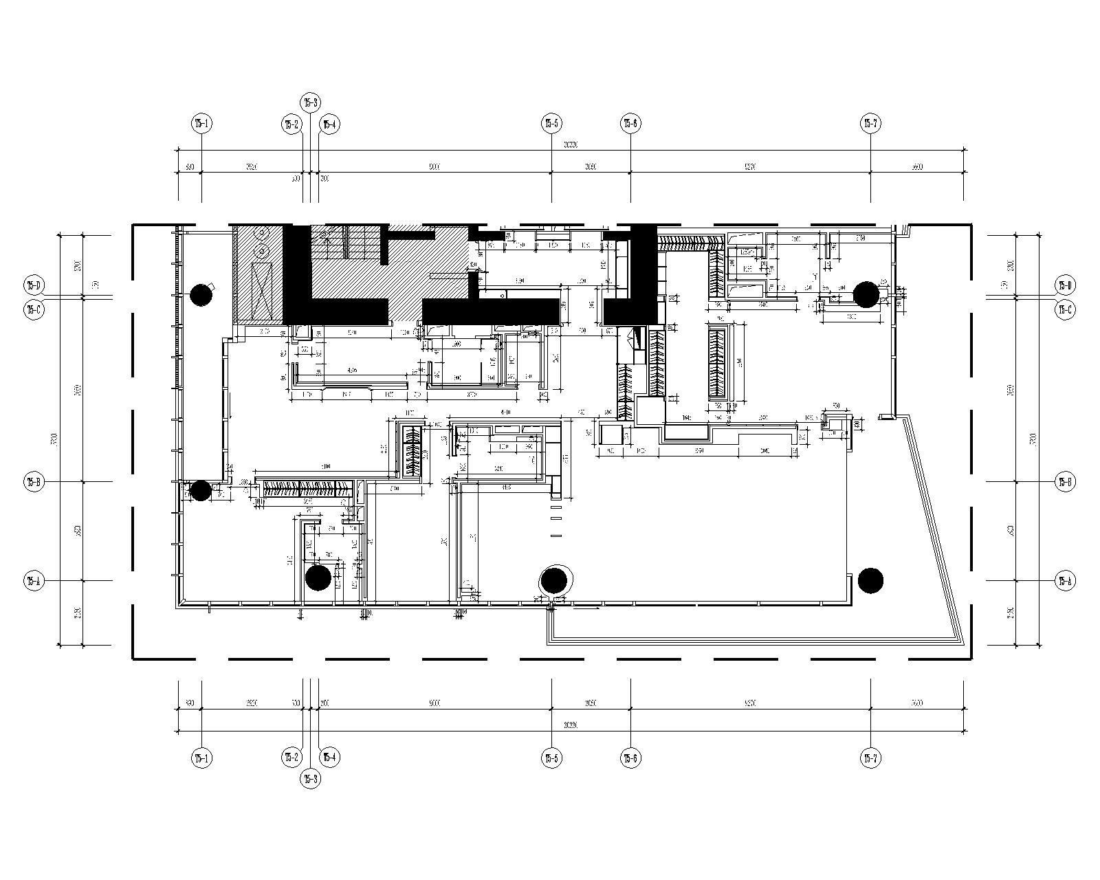 [YabuPushelberg]深圳湾1号-现代风格平层豪华四居室样板...cad施工图下载【ID:160474137】