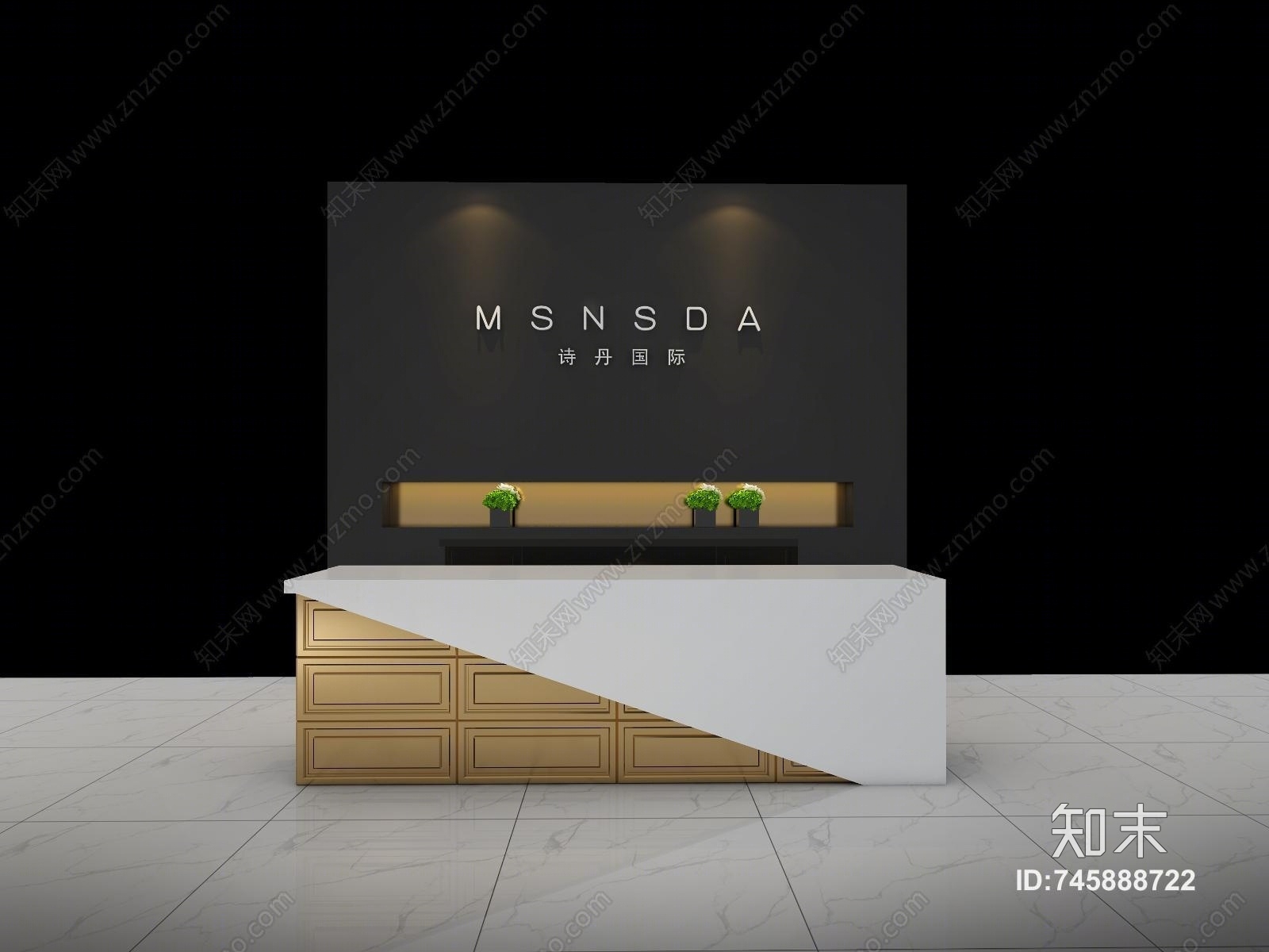 现代鞋店3D模型下载【ID:745888722】