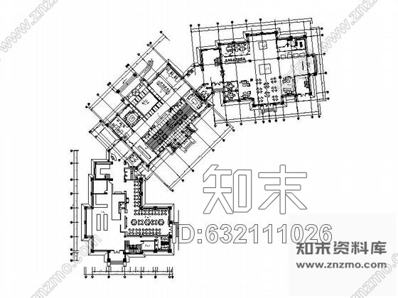 施工图苏州超大型异域风情豪华会所室内布局施工设计CAD图施工图下载【ID:632111026】