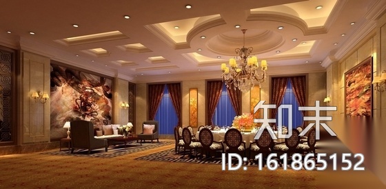 [江苏]五星级商务酒店全套装修施工图（含效果）cad施工图下载【ID:161865152】
