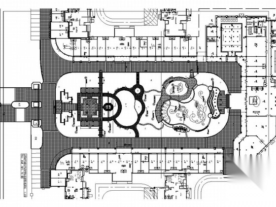 [江苏]城市综合楼前U型公园景观及商业街景观施工图施工图下载【ID:160718108】