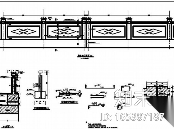 [东莞]某河道景观整治改造工程施工图cad施工图下载【ID:165387187】