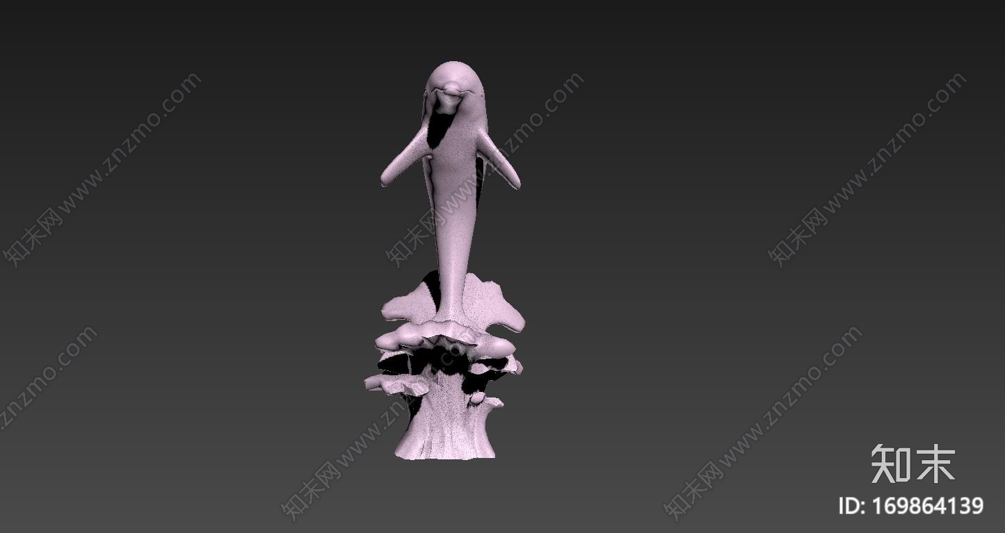 浪花海豚3d打印模型下载【ID:169864139】