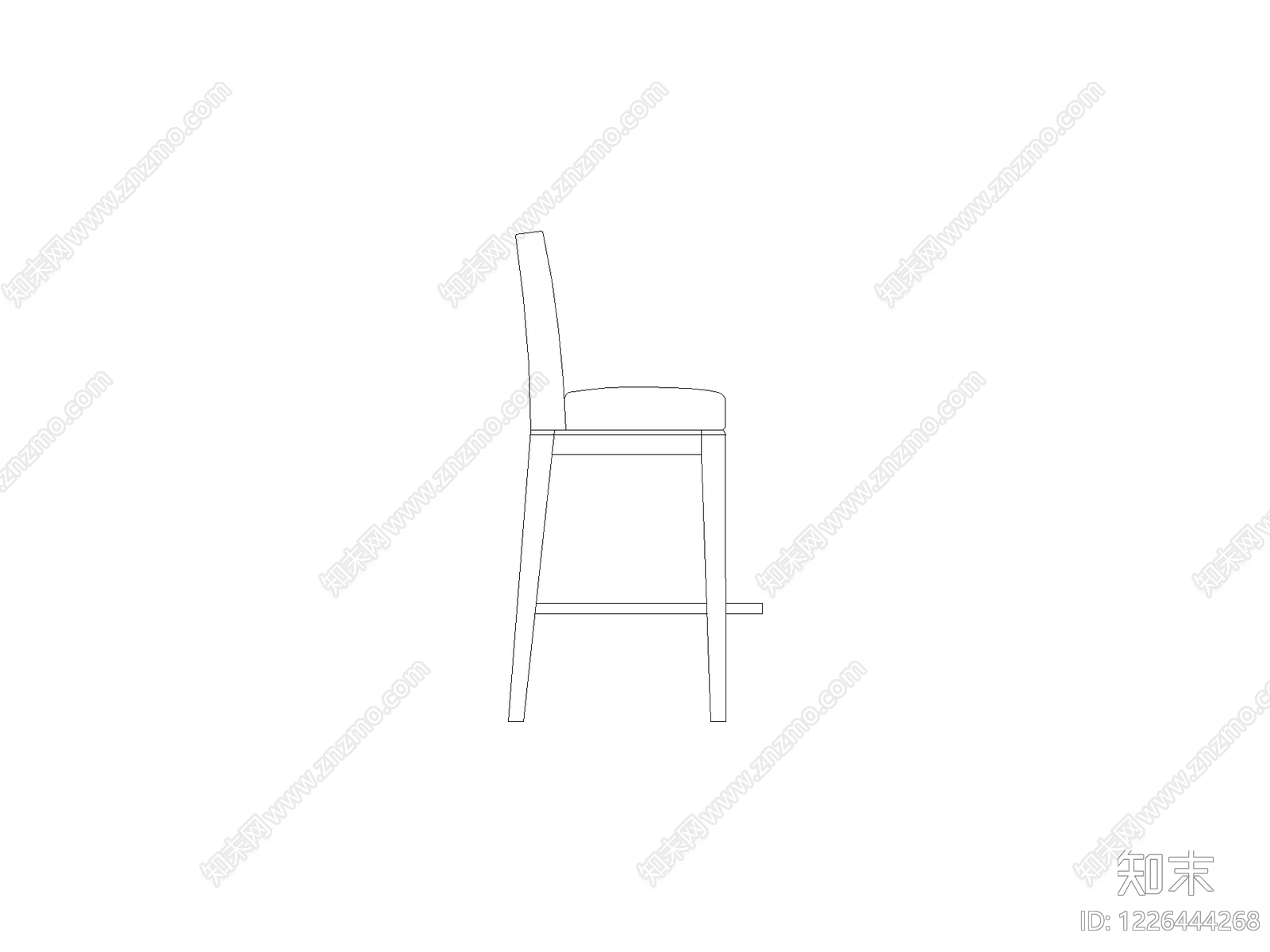 现代椅子CAD图纸
