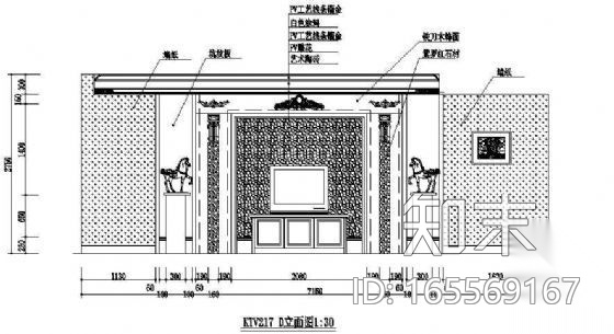 酒店ktv包厢装修图cad施工图下载【ID:165569167】