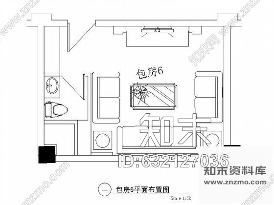 施工图某欧式娱乐会所包房6装修图cad施工图下载【ID:632127036】