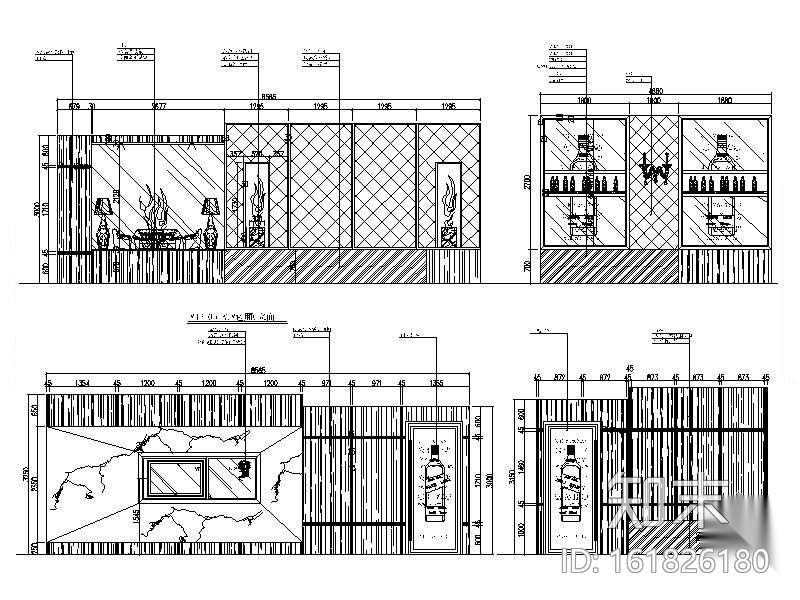 假日酒店KTV空间装修图cad施工图下载【ID:161826180】