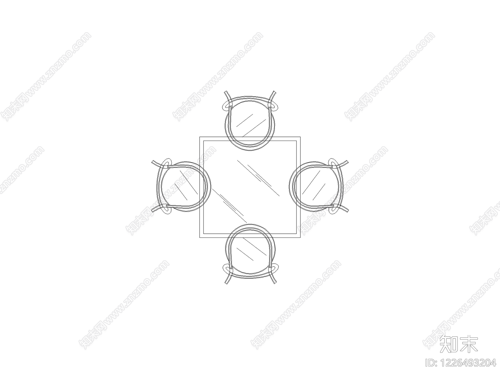 椅子CAD图纸