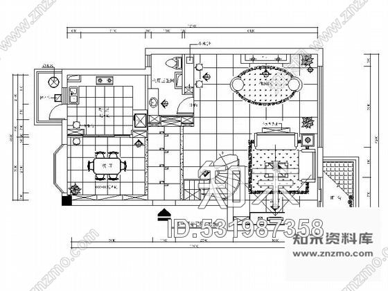 施工图现代华丽三层别墅室内设计装修图cad施工图下载【ID:531987358】