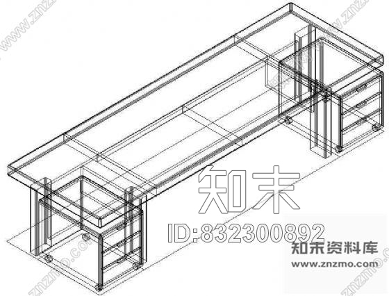 图块/节点办公家具CAD模型19施工图下载【ID:832300892】