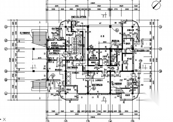 [沈阳]某工厂二层食堂建筑施工图cad施工图下载【ID:166735146】