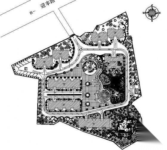 某小区规划设计平面施工图下载【ID:161119174】