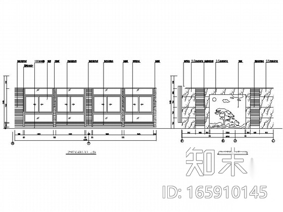 [安徽]现代办公楼室内装修施工图（含水电）施工图下载【ID:165910145】