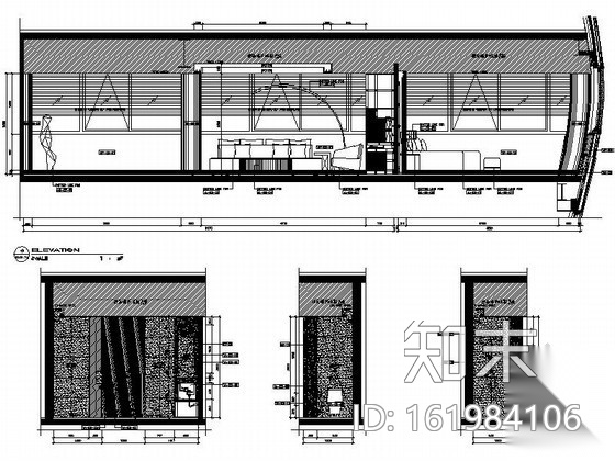皇冠酒店异型行政套房1施工图cad施工图下载【ID:161984106】