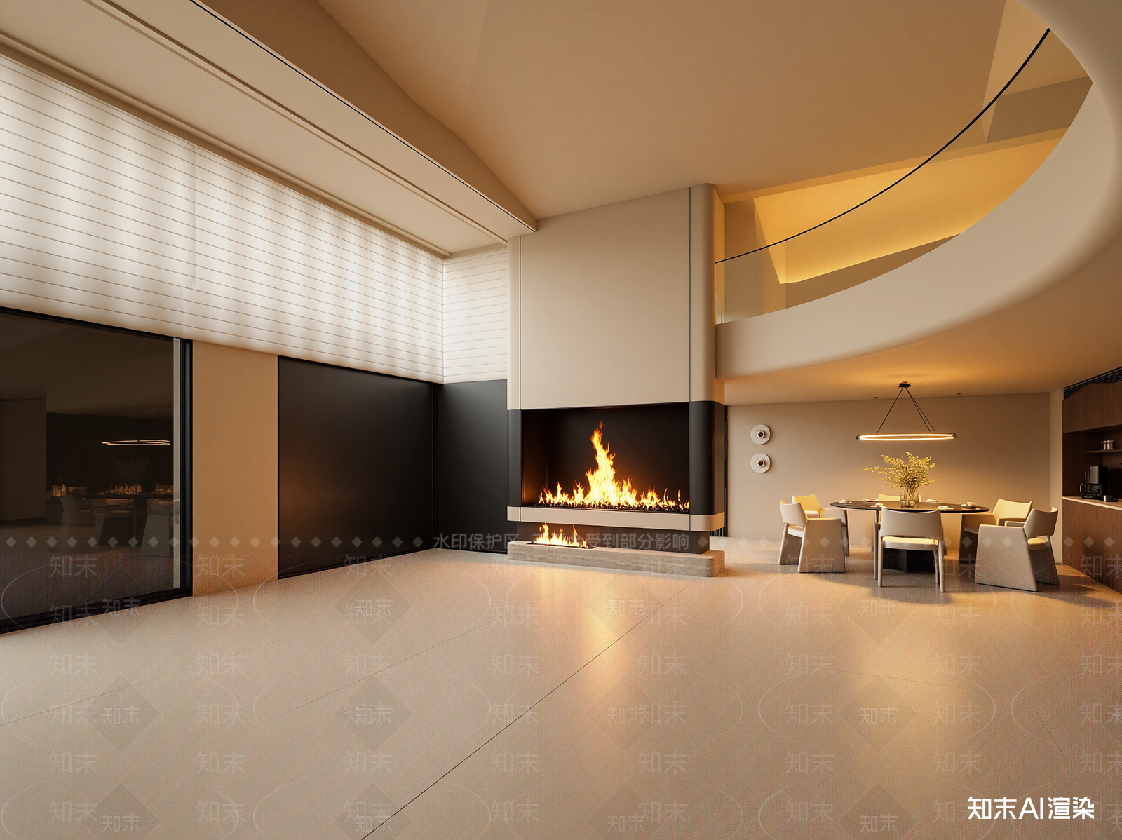 现代客餐厅3D模型下载【ID:1221462145】