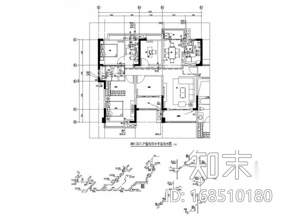 [贵州]高层住宅小区给排水消防施工图cad施工图下载【ID:168510180】