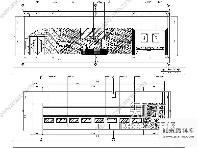 图块/节点烟厂企业展示厅立面图cad施工图下载【ID:832237715】