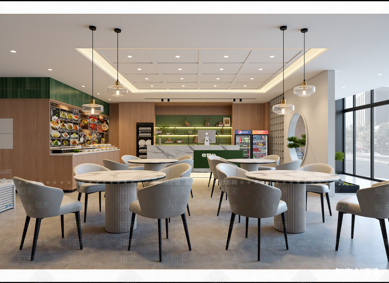 现代快餐店3D模型下载【ID:1215082417】