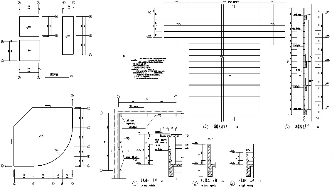 现代多层商业大厦建筑设计方案施工图CADcad施工图下载【ID:168313182】