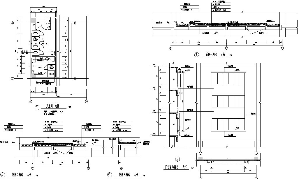 现代多层商业大厦建筑设计方案施工图CADcad施工图下载【ID:168313182】