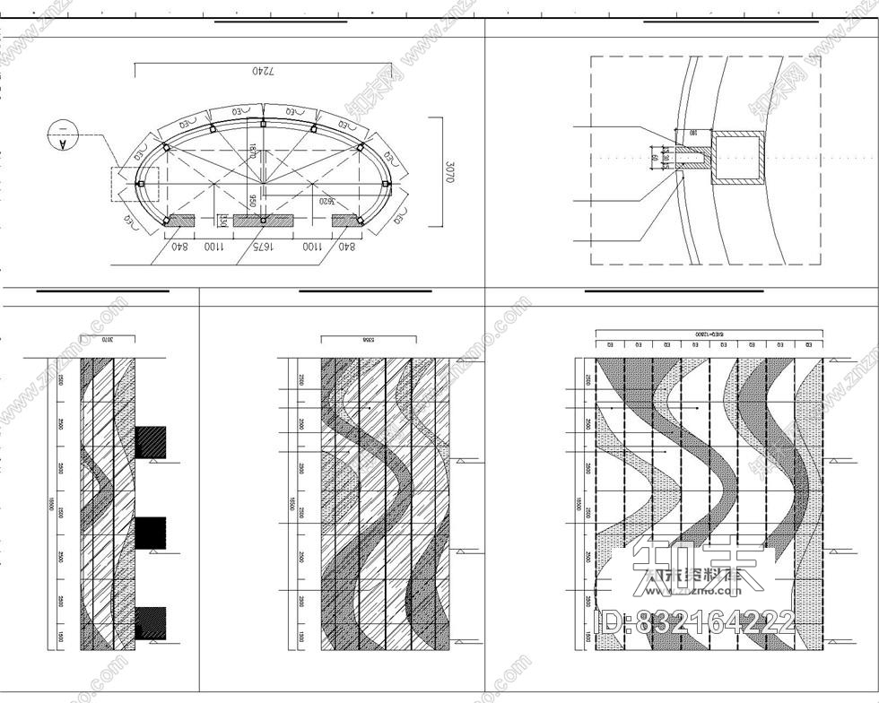 西安大明宫万达商场顶部采光棚和观光梯施工图含效果图cad施工图下载【ID:832164222】