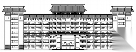 某七层教学楼建筑设计施工图施工图下载【ID:151649121】