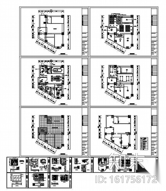 多维电脑有限公司办公空间设计方案cad施工图下载【ID:161756172】