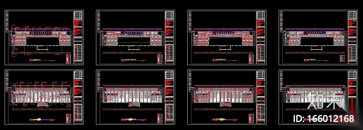 [新疆]海洋主题高端餐饮空间设计施工图（附效果图）施工图下载【ID:166012168】