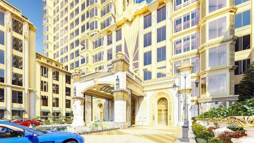 金象大酒店SU模型下载【ID:344782572】