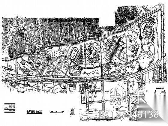 [浙江]某大学校区总体规划方案（学生作品）施工图下载【ID:167948138】
