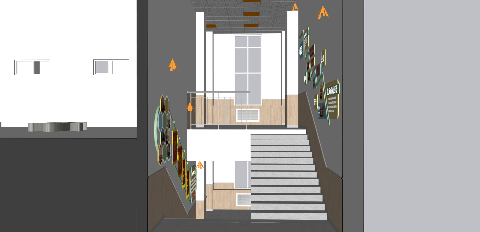现代其他学校空间SU模型下载【ID:1215964370】