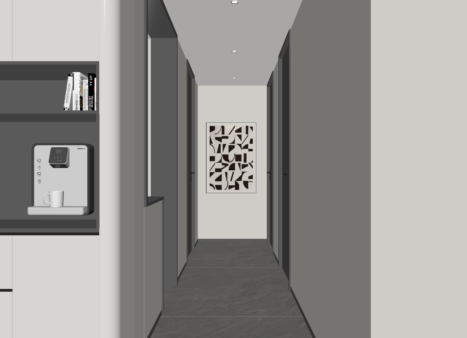 现代走廊3D模型下载【ID:1215036020】