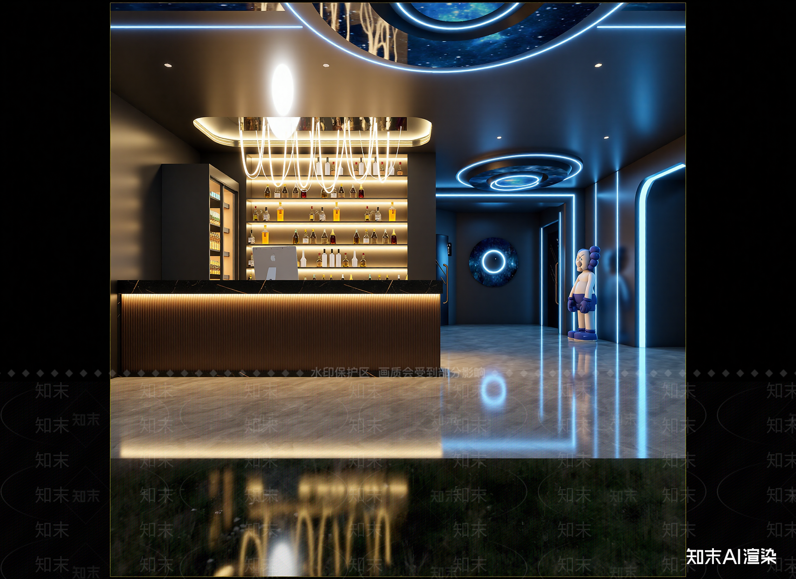现代酒吧3D模型下载【ID:1215095951】