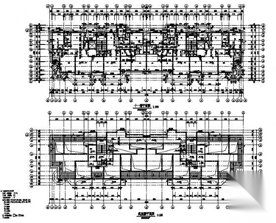 上海某小高层住宅建筑施工图cad施工图下载【ID:150005111】