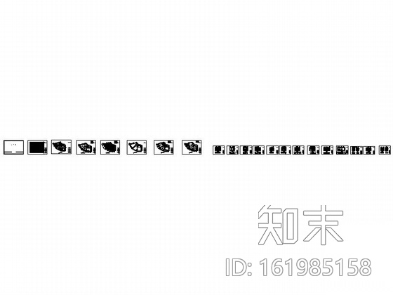 酒店商务套房装修图cad施工图下载【ID:161985158】
