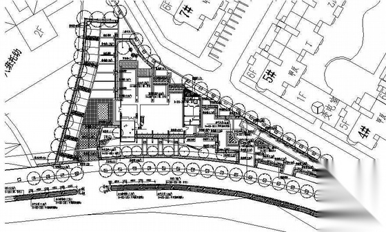 [北京]居住区中心区及东区环境景观施工图设计施工图下载【ID:161072167】