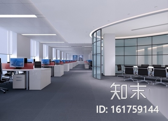 [北京]中国建筑企业技术中心现代高档办公楼CAD装修施...施工图下载【ID:161759144】