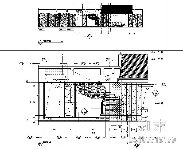 [广东]珠海华发峰景湾销售中心设计施工图（附效果图）cad施工图下载【ID:165719139】