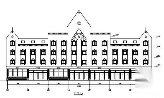 某保险公司四层办公楼建筑方案图cad施工图下载【ID:151433194】