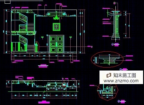 超详细标注的别墅施工图cad施工图下载【ID:36893562】