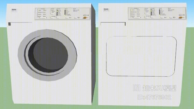 洗衣机SU模型下载【ID:47676902】