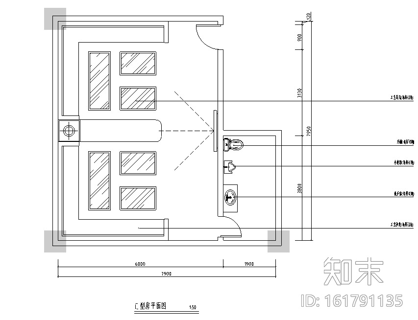 [河北]FD酒吧空间设计施工图（附效果图）cad施工图下载【ID:161791135】